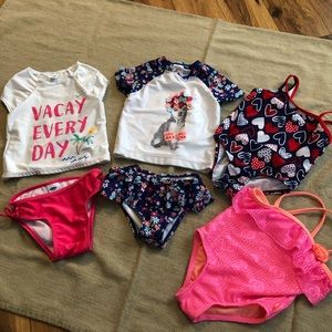 Toddler girl bathing suits - Size 2T/24 mo.